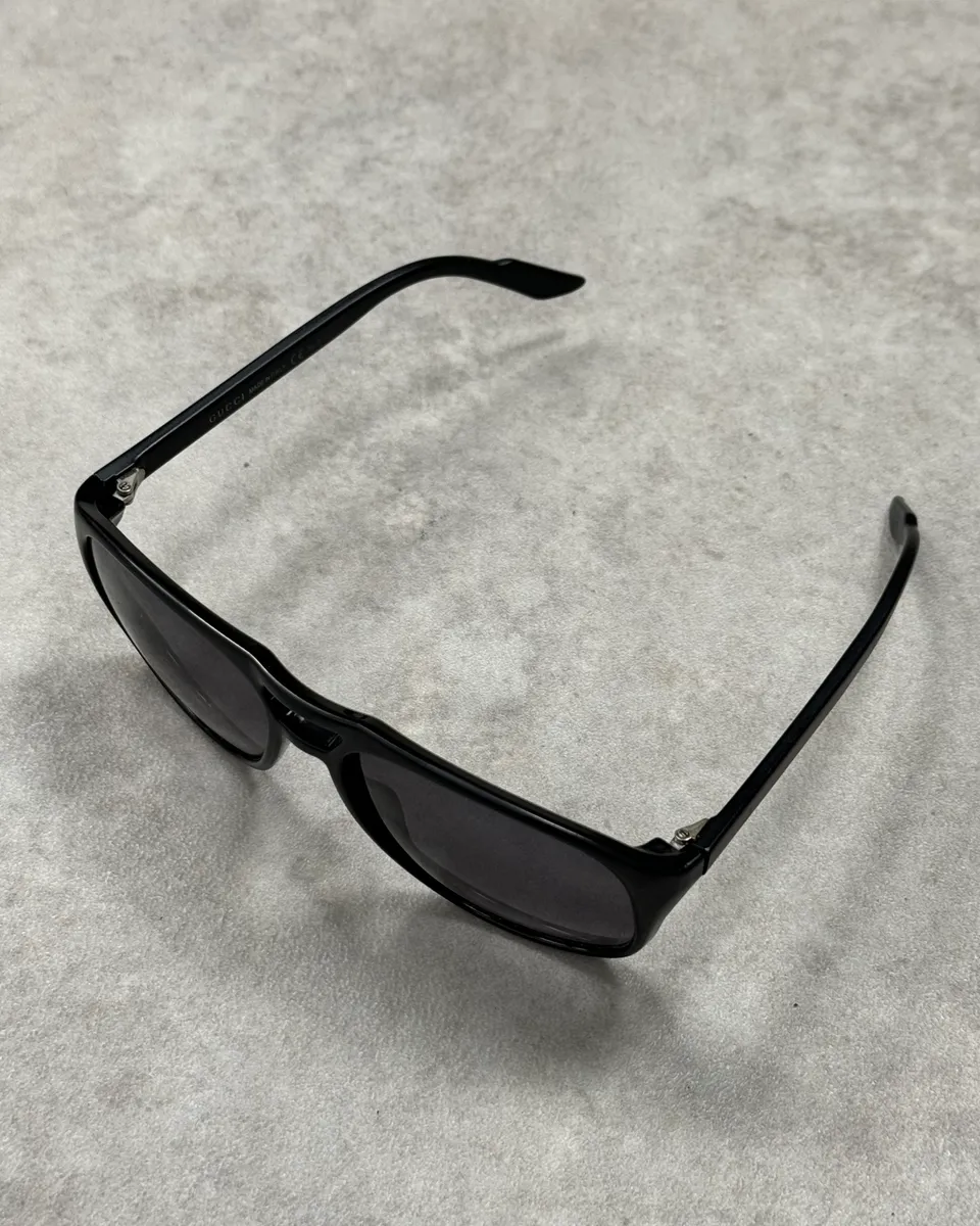 Gucci Black Aviator Sunglasses - Image 6