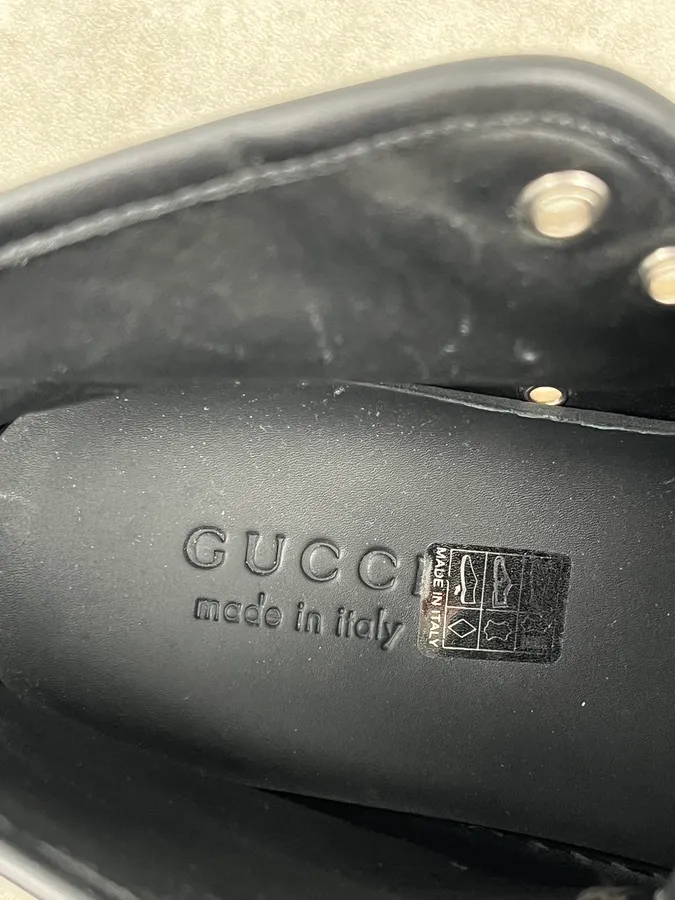 Gucci Black Canvas Monogram High Sneakers - Image 11