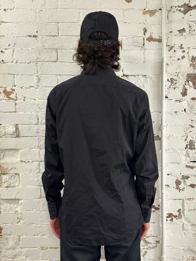 Gucci Black Classic Cotton Shirt - Image 3