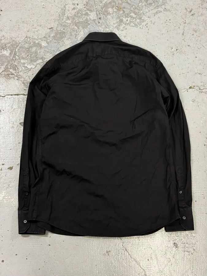 Gucci Black Classic Cotton Shirt - Image 4