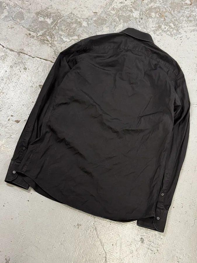 Gucci Black Classic Cotton Shirt - Image 6