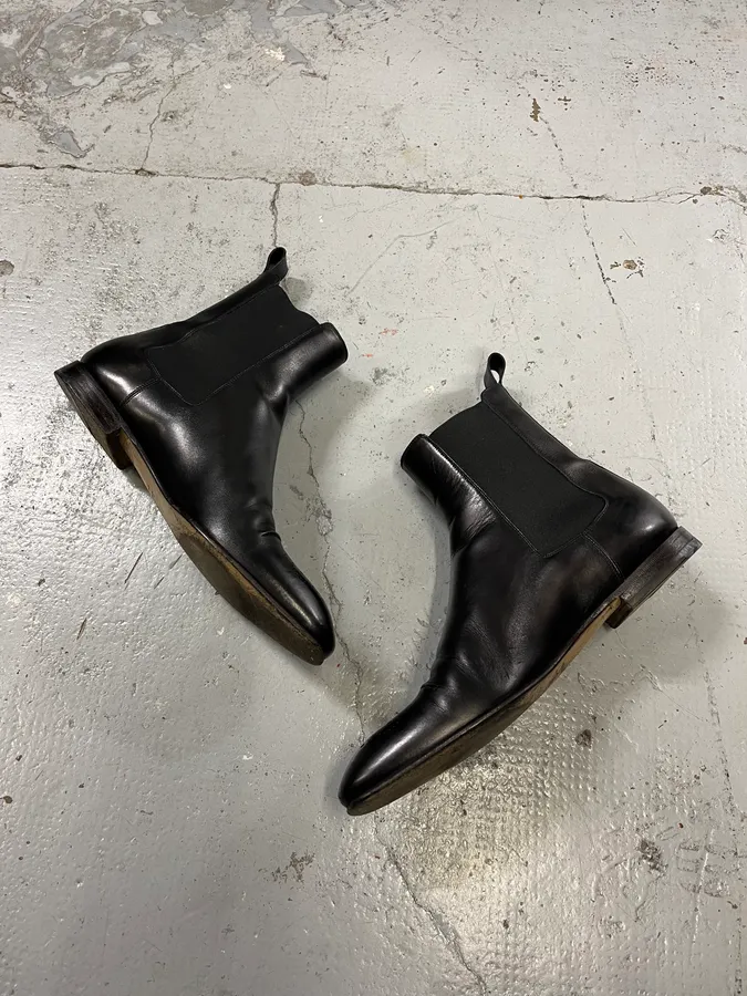 Gucci Black Leather Chelsea Boots - Image 3