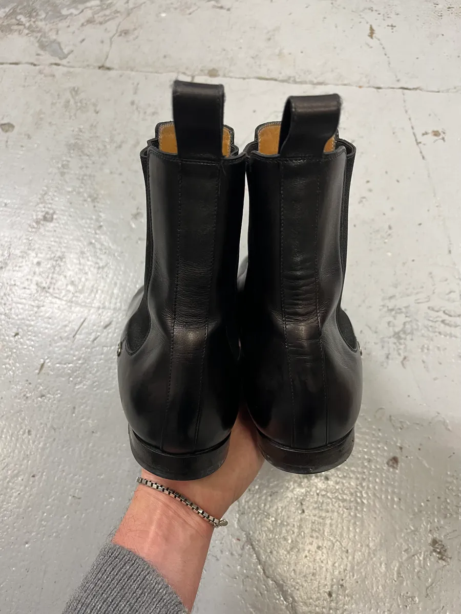 Gucci Black Leather Chelsea Boots - Image 5