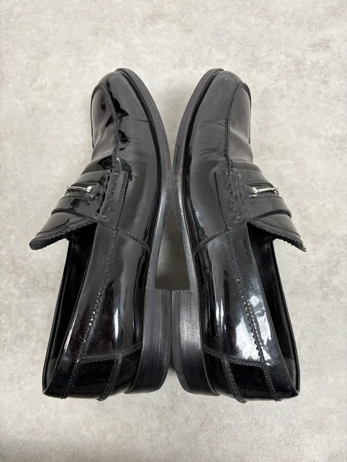 Gucci Black Leather Classy Loafers - Image 4