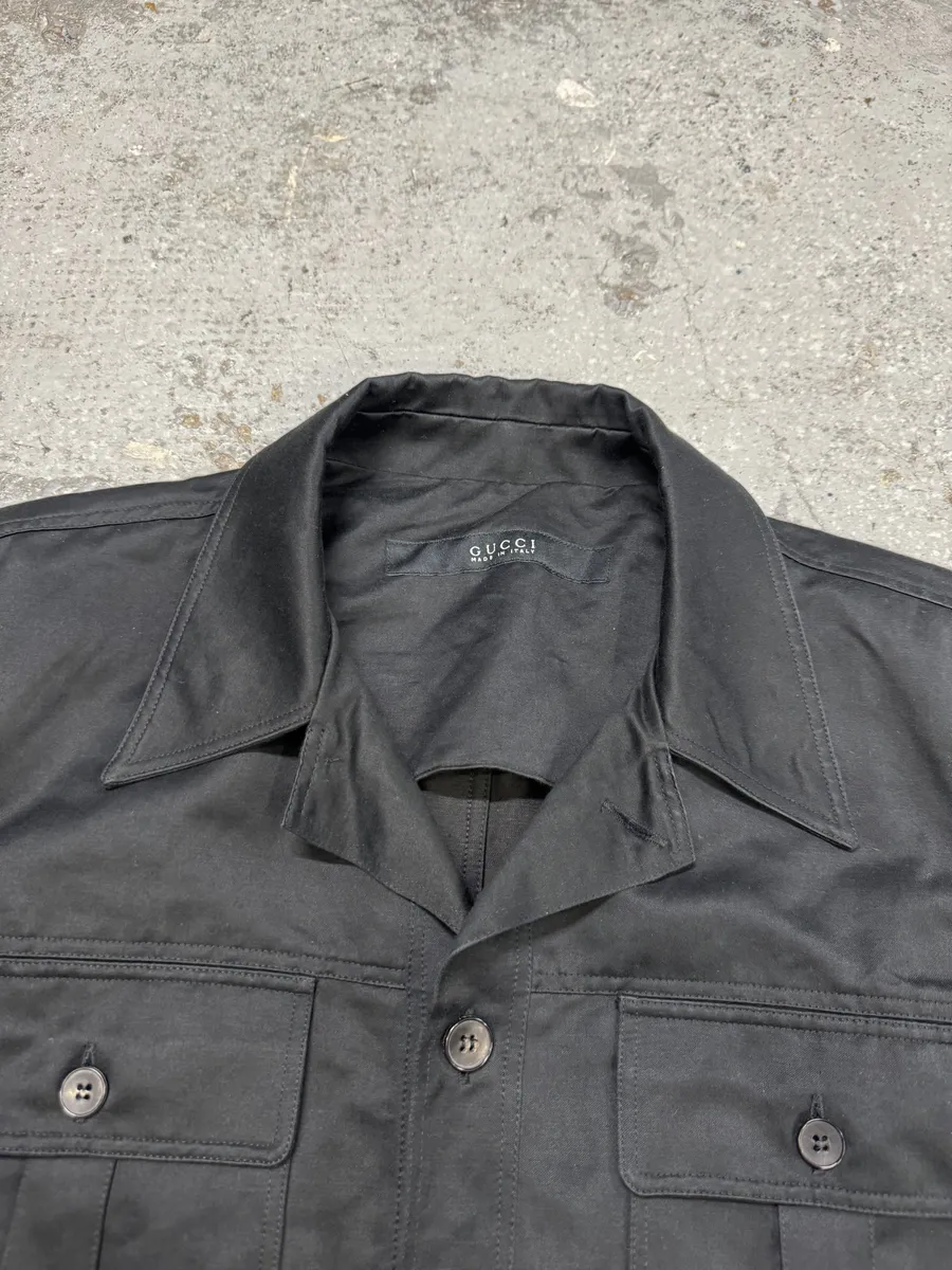 Gucci Black Multi Pockets Over Shirt Jacket - Image 13