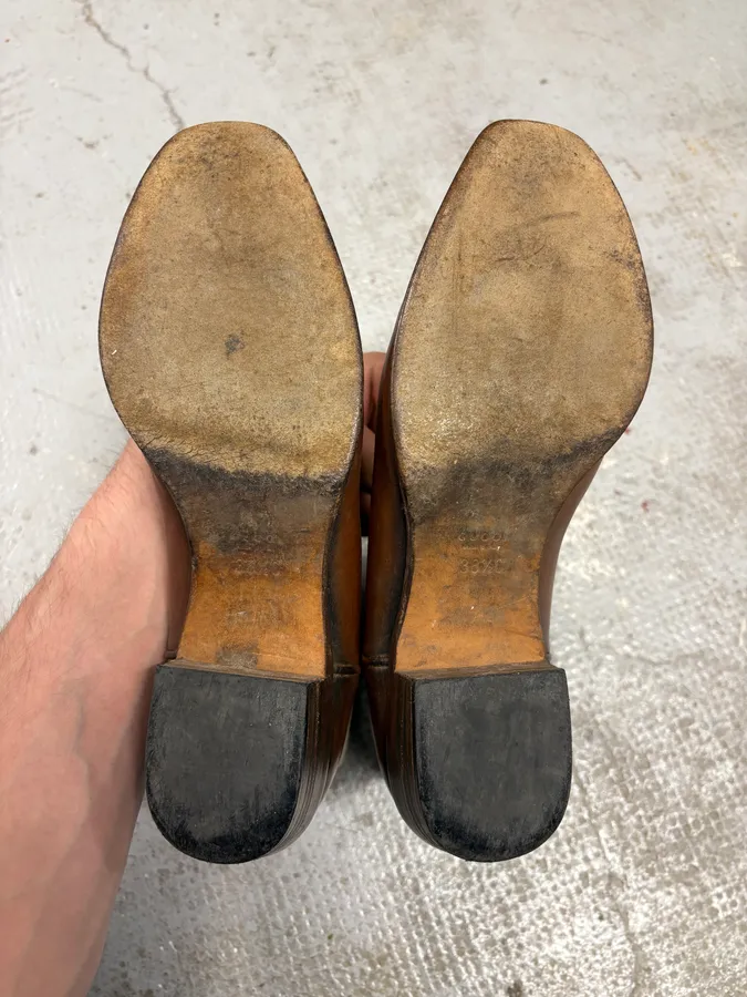Gucci Brown Cow-Boy Ankle Leather Boots - Image 8