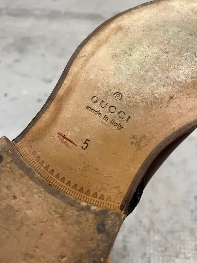 Gucci Brown Leather Side-Zip Boots - Image 8