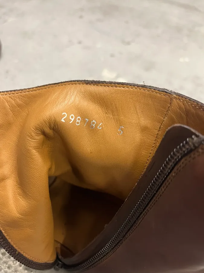 Gucci Brown Leather Side-Zip Boots - Image 9