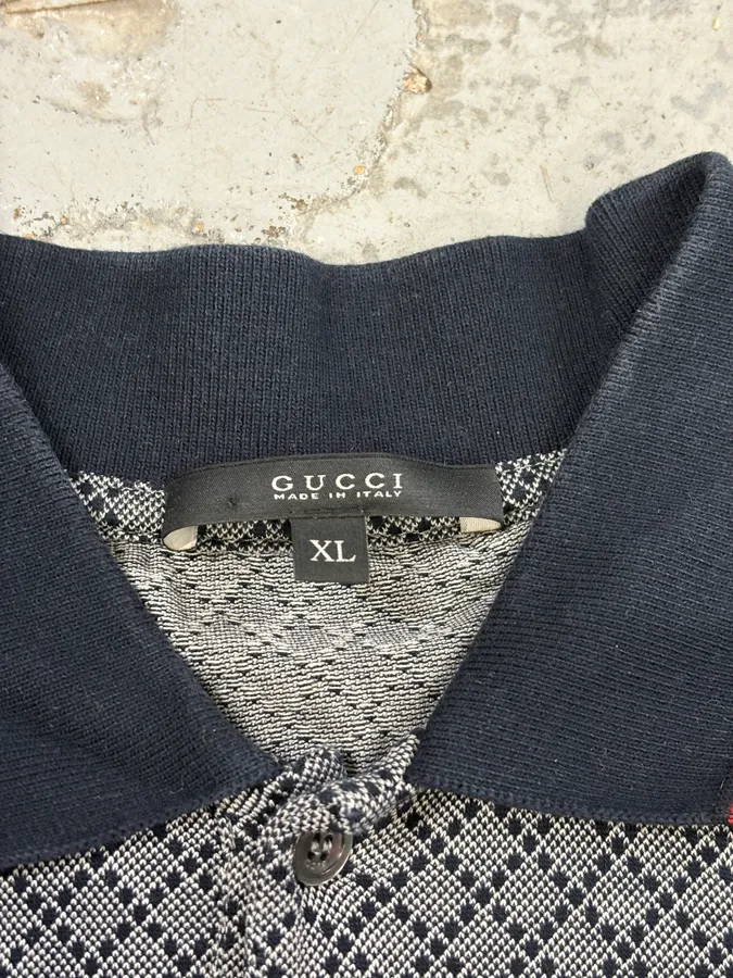 Gucci Grey Polo Shirt - Image 8