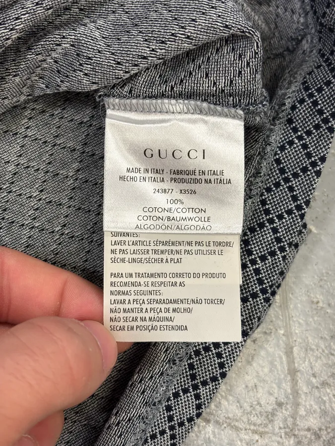 Gucci Grey Polo Shirt - Image 9