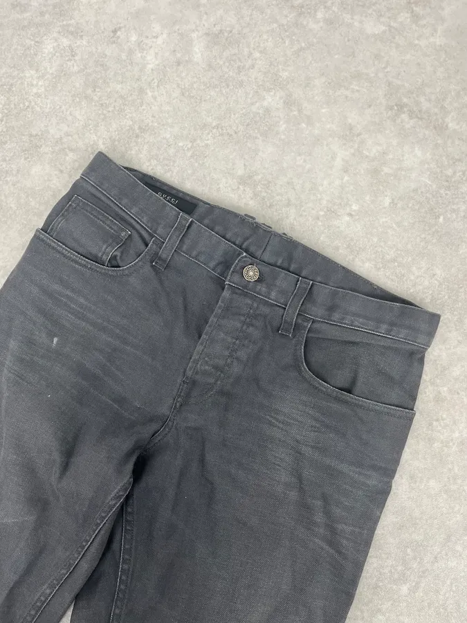 Gucci Grey Slim Denim Jeans - Image 6