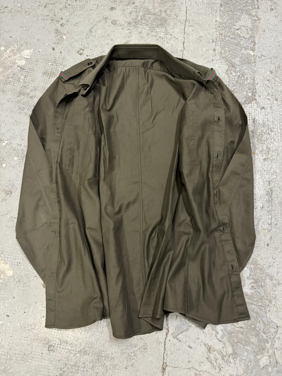 Gucci Khaki Green Military Shirt - Image 8