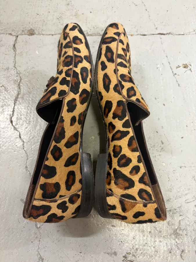 Gucci Leopard Pony Hair Loafers - Image 4