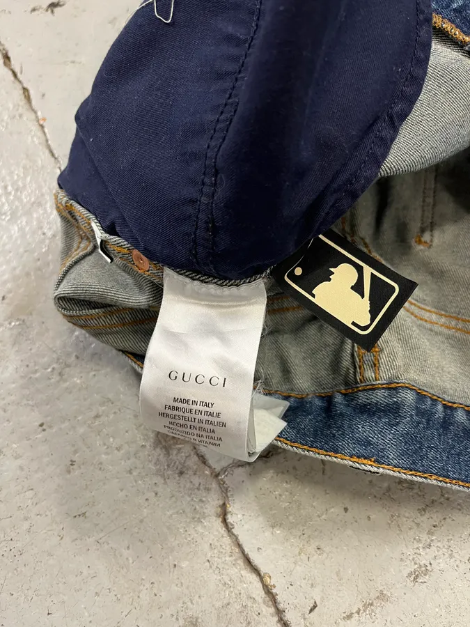 Gucci MBL Yankees Blue Slim Denim Jeans - Image 12