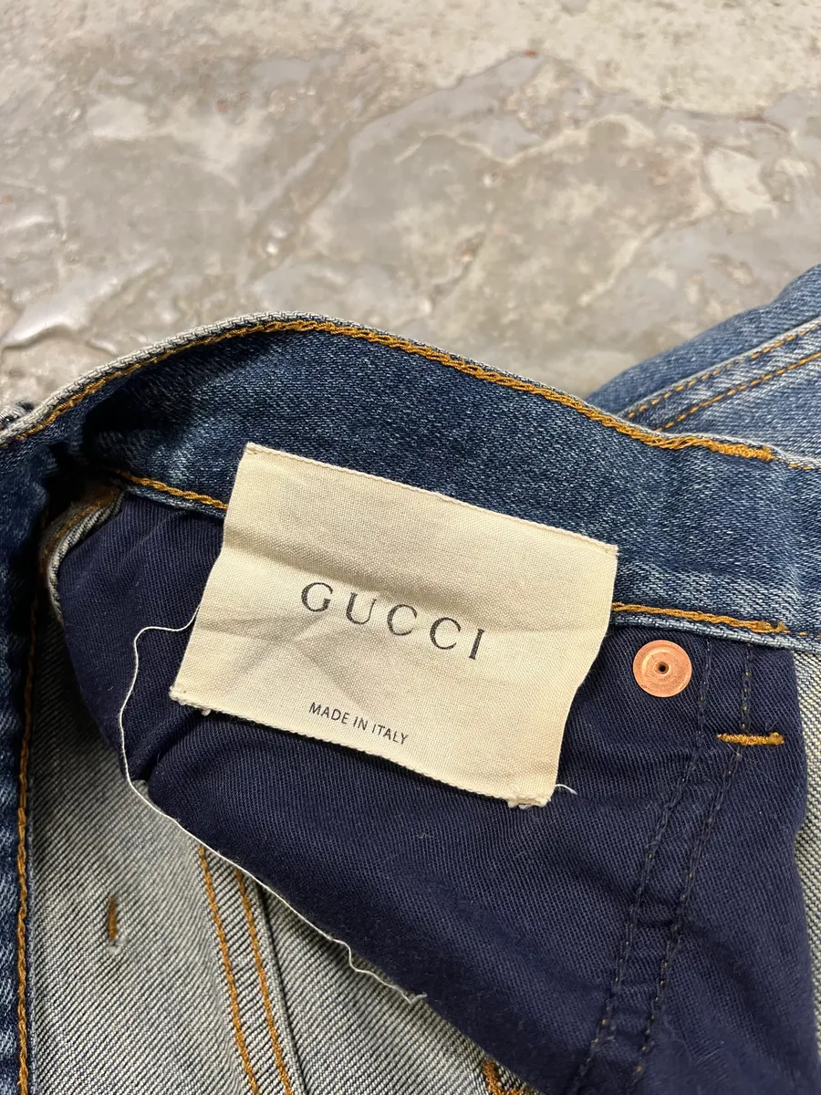 Gucci MBL Yankees Blue Slim Denim Jeans - Image 9
