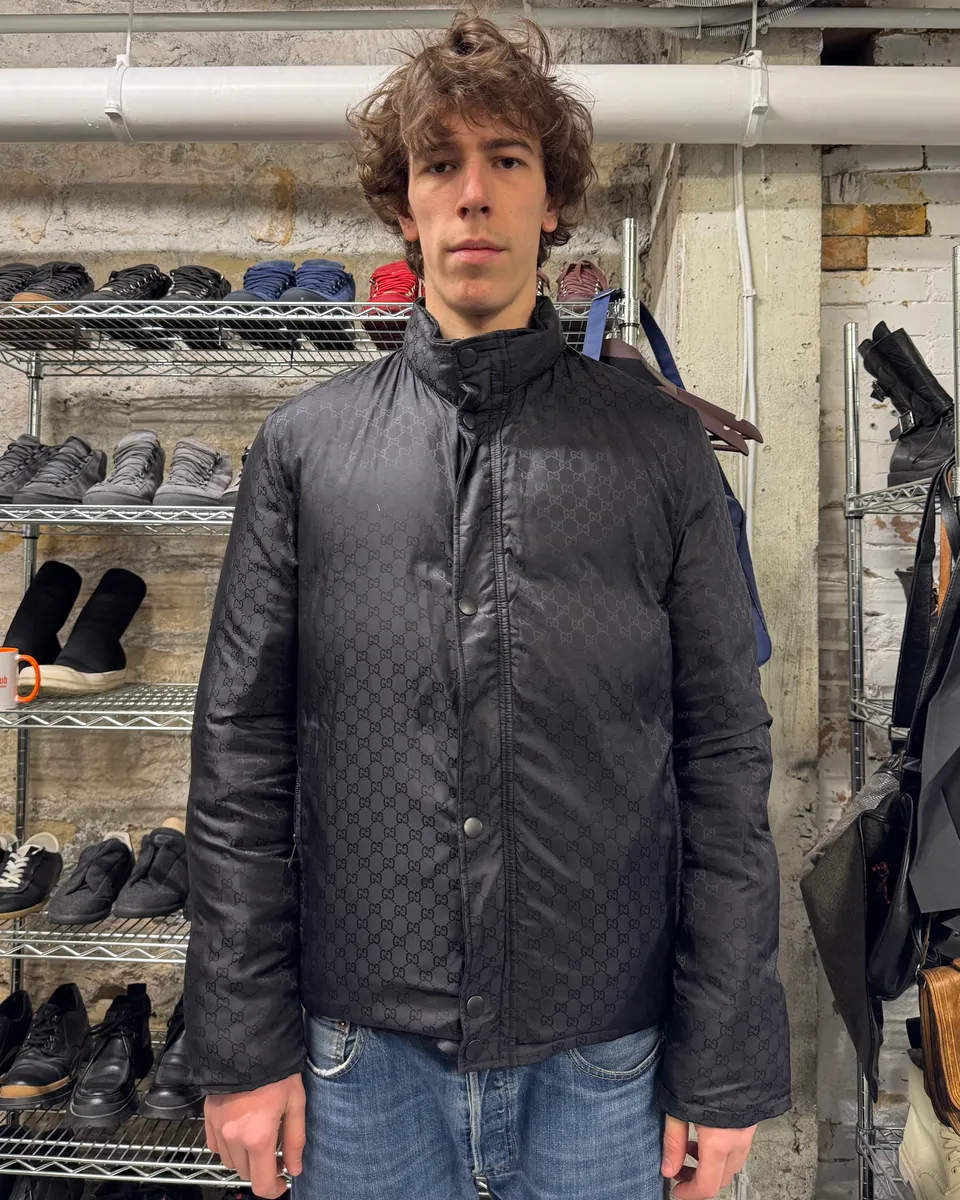 Gucci Monogram Reversible Black Puffer Jacket - Image 18