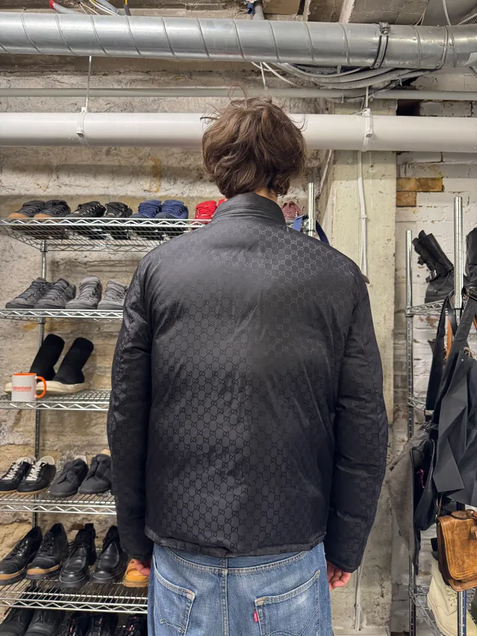 Gucci Monogram Reversible Black Puffer Jacket - Image 19