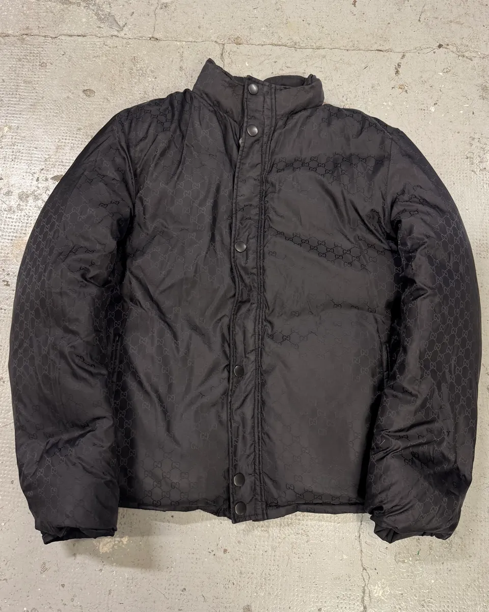Gucci Monogram Reversible Black Puffer Jacket - Image 2