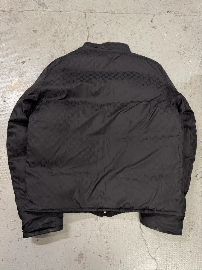 Gucci Monogram Reversible Black Puffer Jacket - Image 8