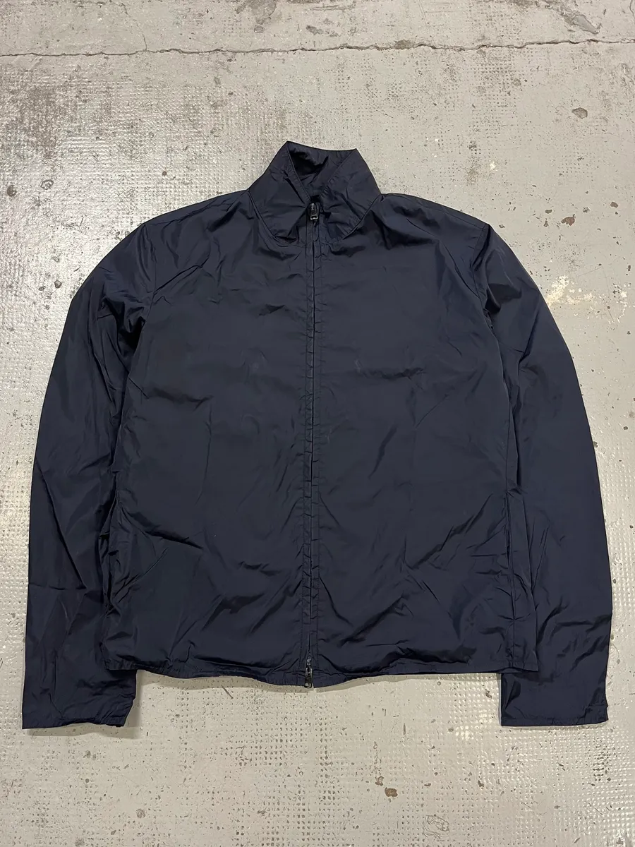 Gucci Navy Nylon Windbreaker Jacket - Image 4