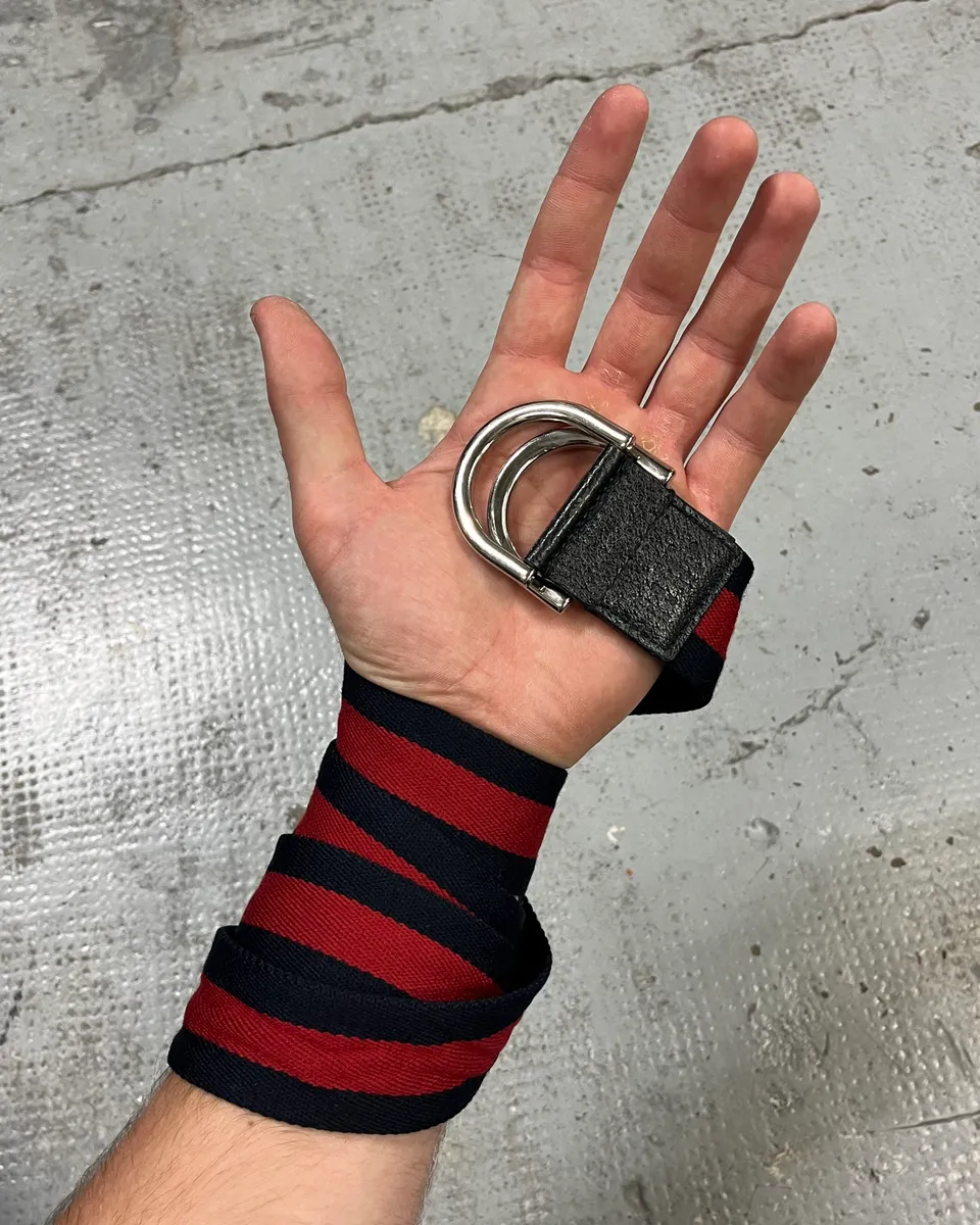 Gucci Navy & Red Canvas Belt - Image 3
