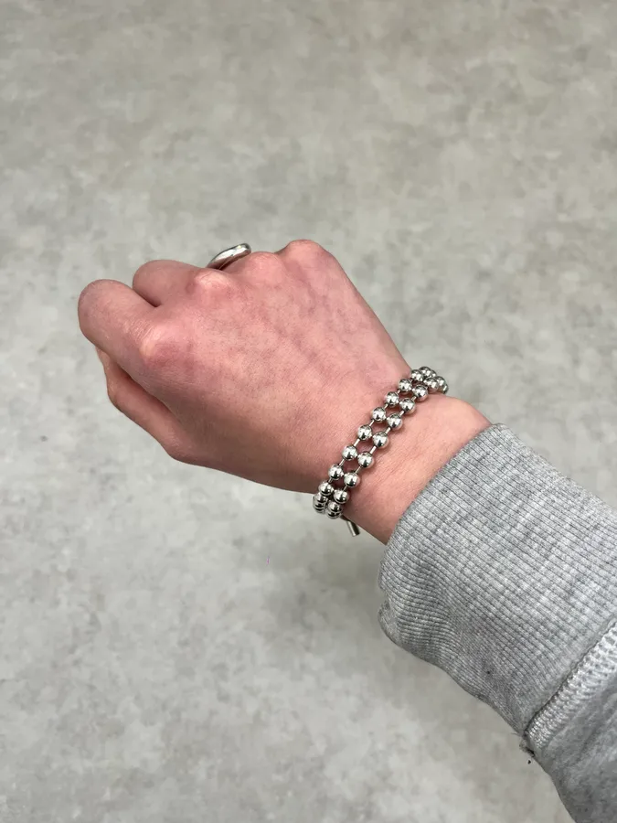 Gucci Silver Bullet Chain Bracelet