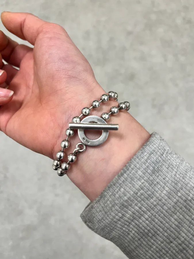 Gucci Silver Bullet Chain Bracelet - Image 4