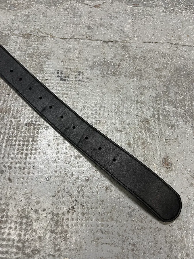 Gucci Snake Black Leather Belt - Image 7