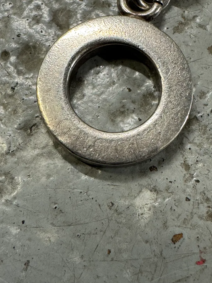 Gucci Stainless Steel Grey Ball Bracelet - Image 7