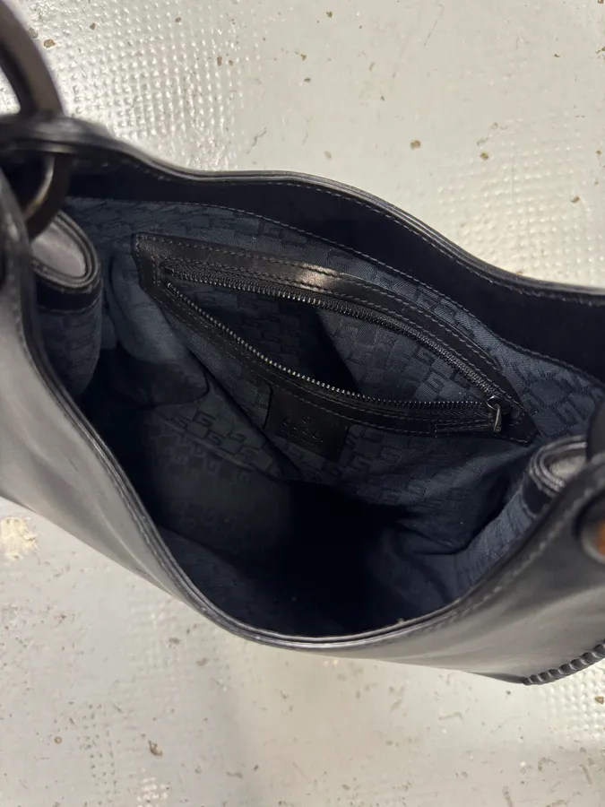 Gucci Whipstitched Bamboo Hobo Black Leather Hande Bag by Tom Ford - Image 11
