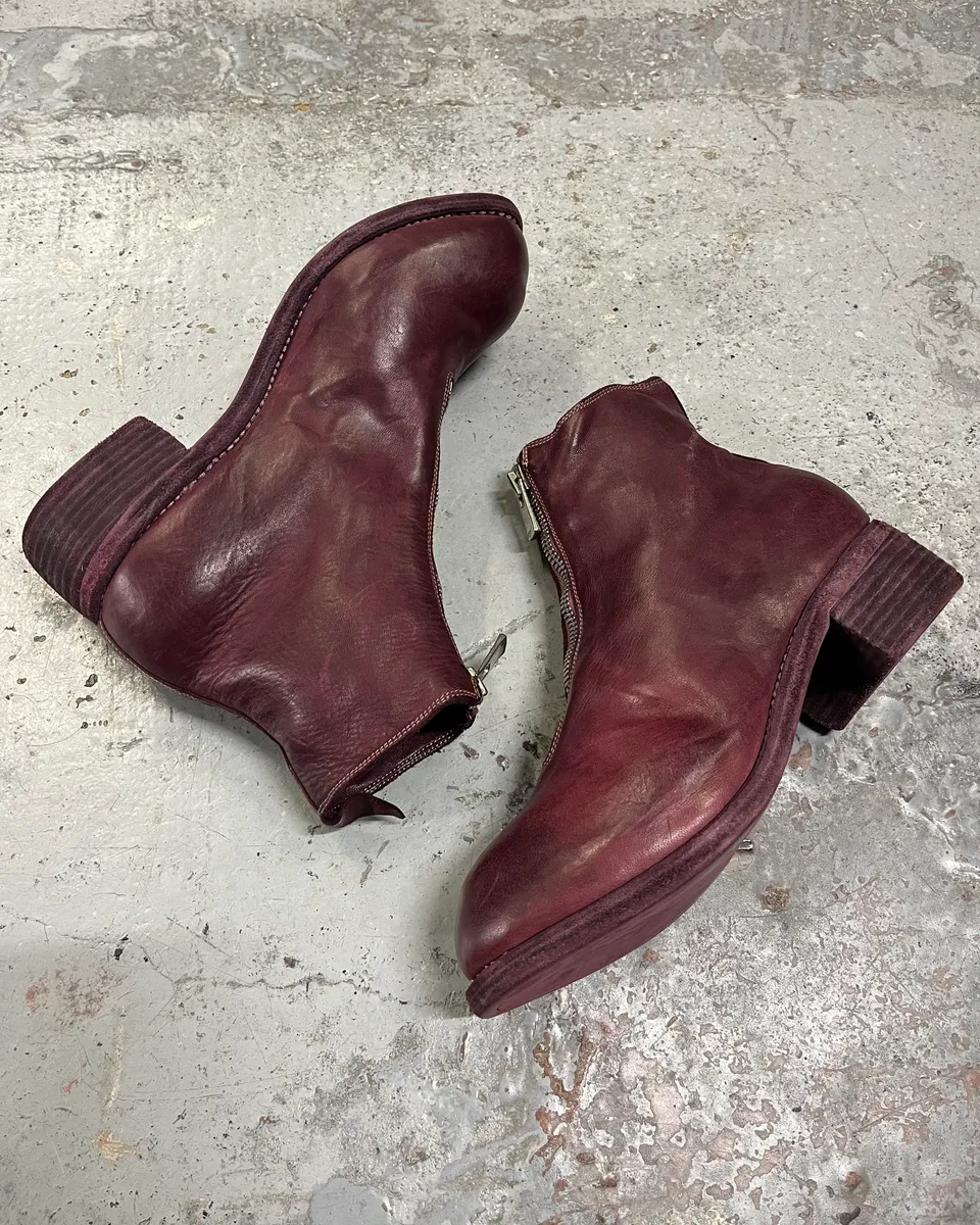 Guidi PL1 Bordeaux Horse Leather Boots - Image 2