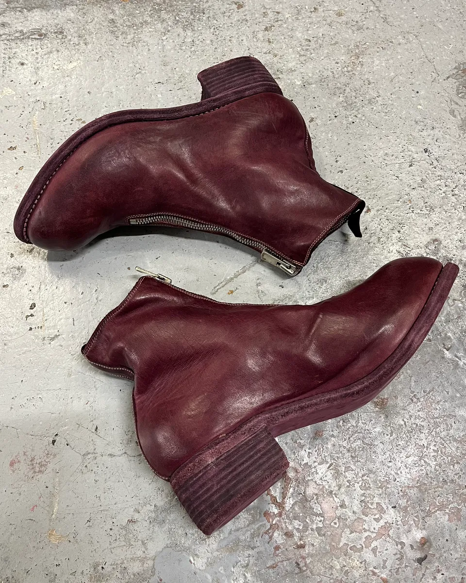 Guidi PL1 Bordeaux Horse Leather Boots - Image 3