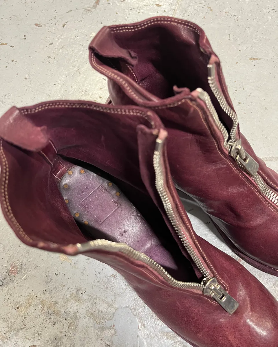 Guidi PL1 Bordeaux Horse Leather Boots - Image 6