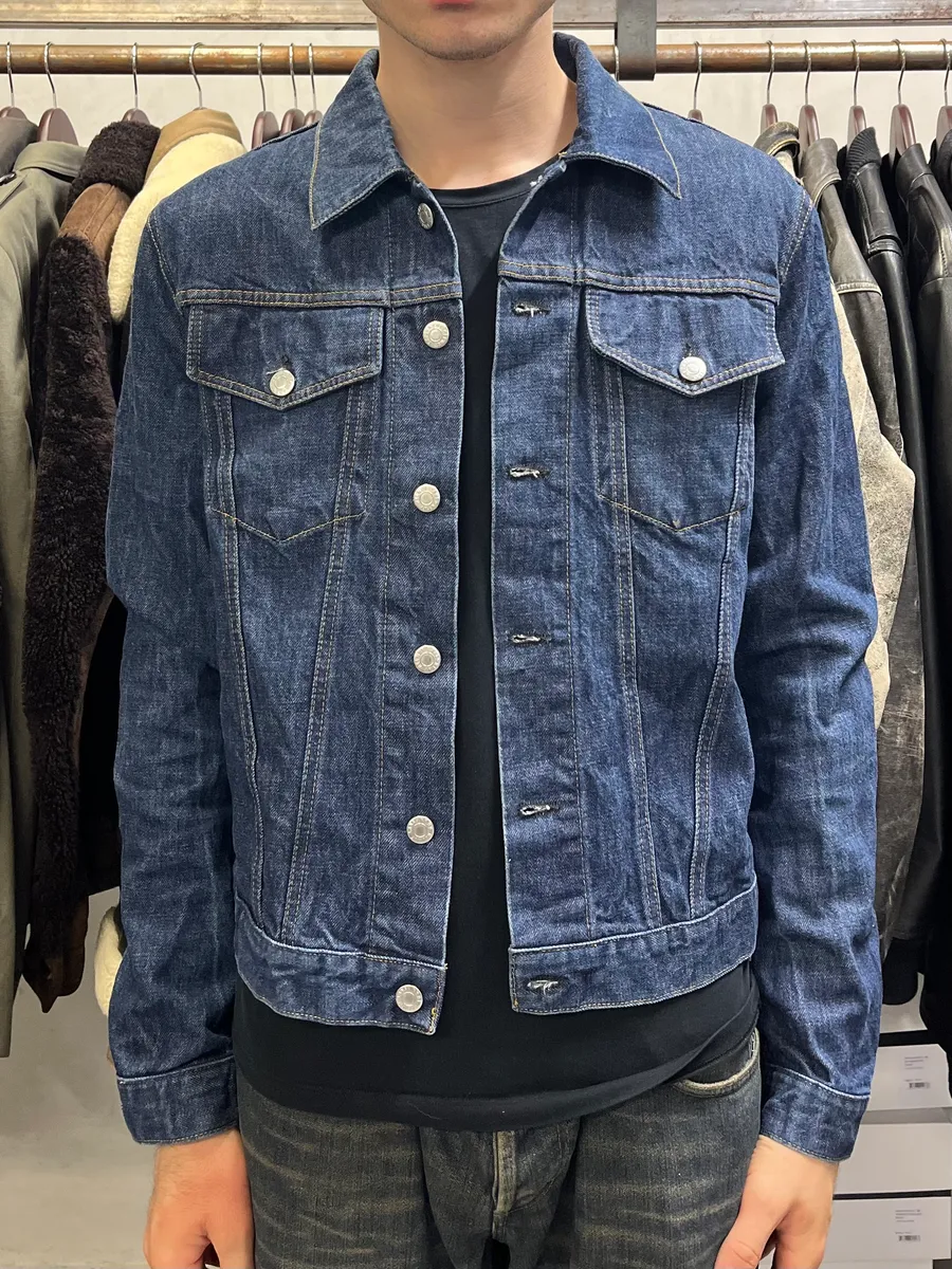 Helmut Lang Blue Denim Trucker Jacket - Image 2