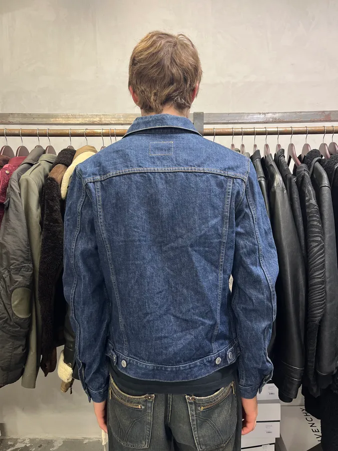 Helmut Lang Blue Denim Trucker Jacket - Image 3