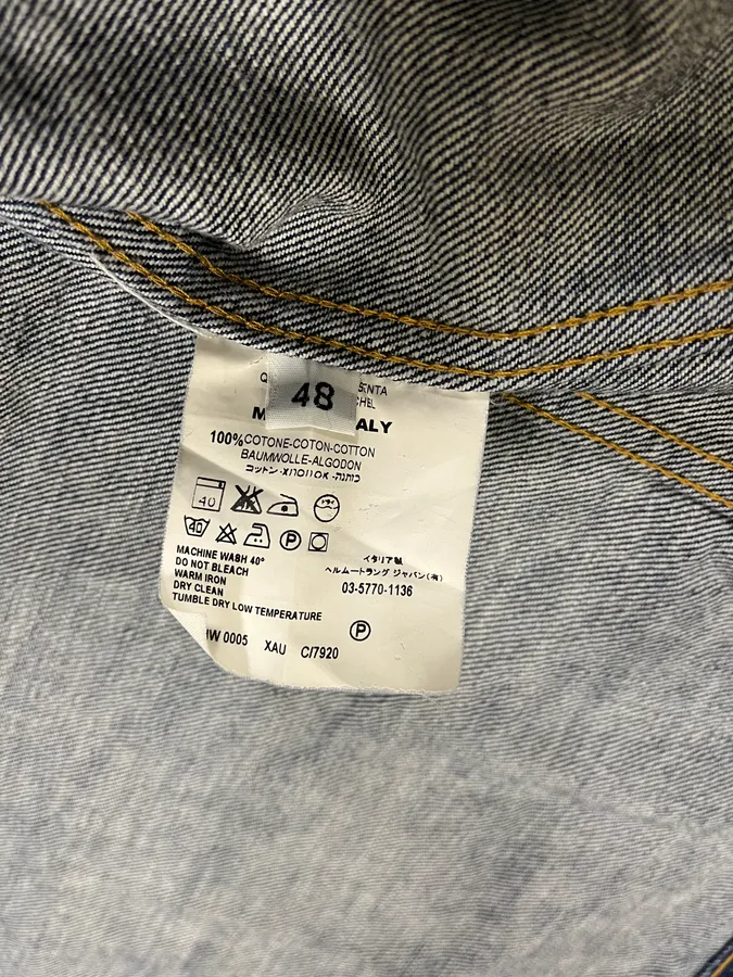 Helmut Lang Blue Denim Trucker Jacket - Image 9
