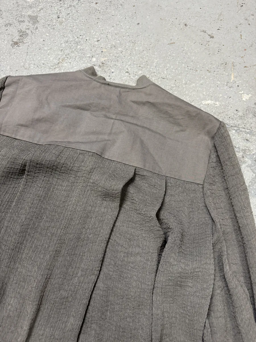 Helmut Lang Concrete Raw Grey Bomber Jacket - Image 9