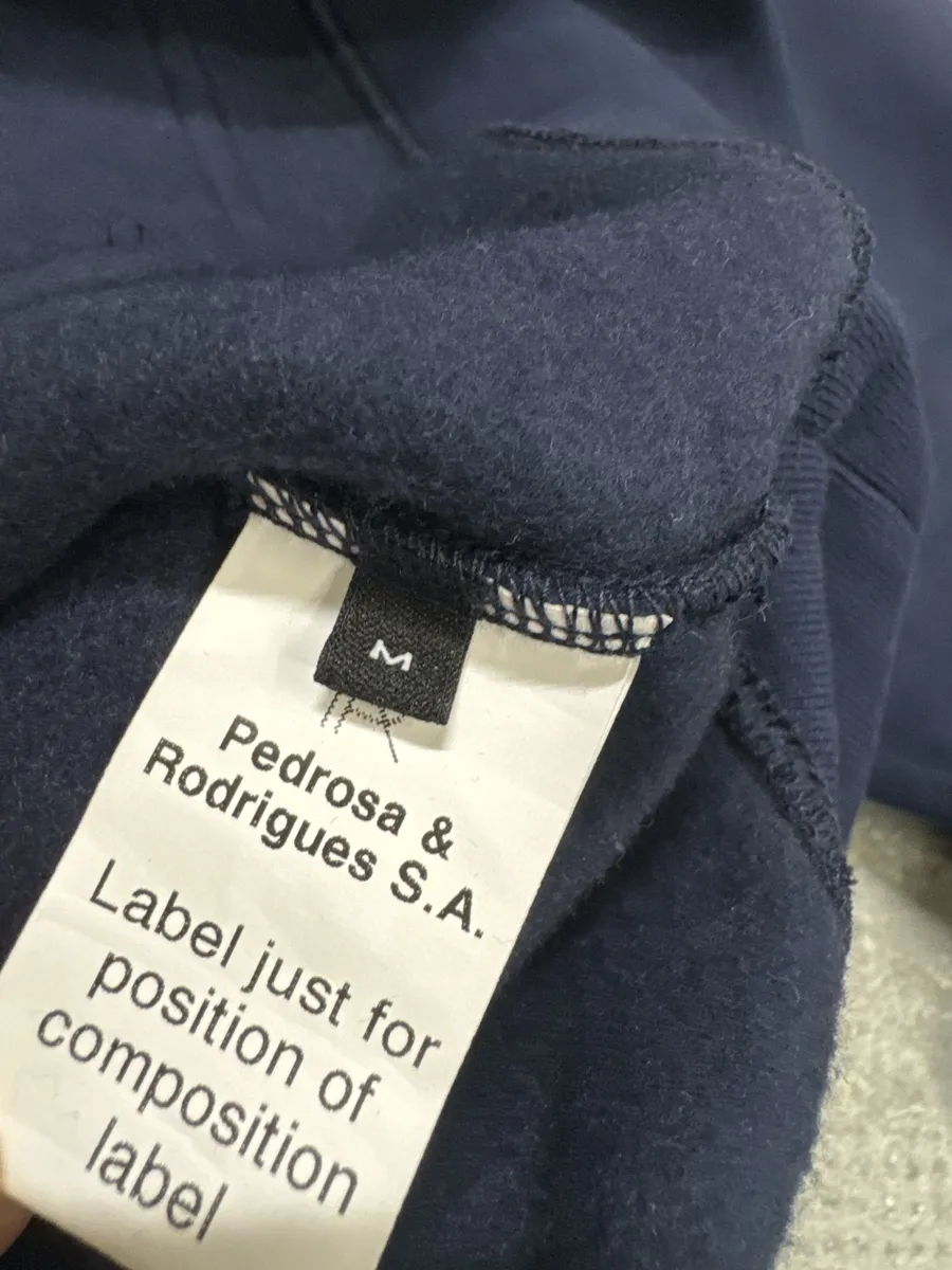 Helmut Lang Navy Simple Buttoned Hoodie - Image 6
