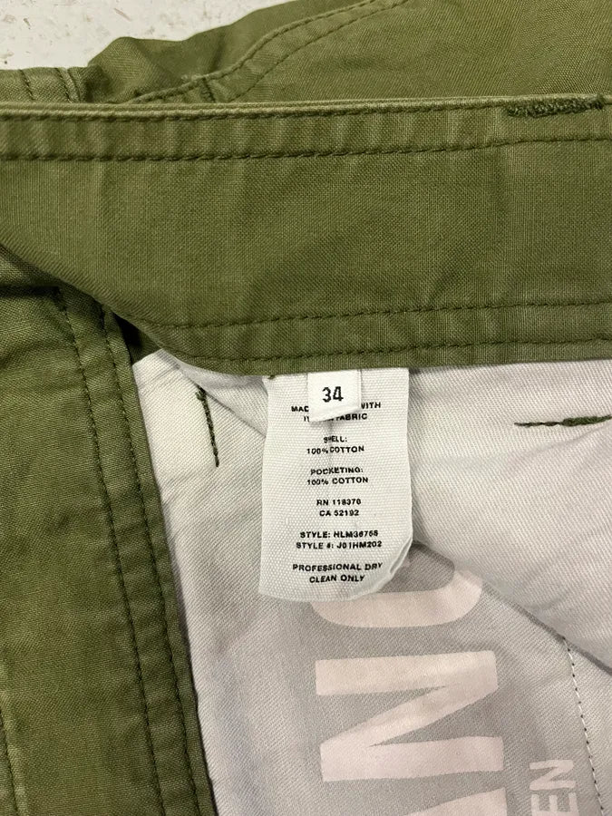 Helmut Lang Olive Military Multi Zips Cargo Pants - Image 11