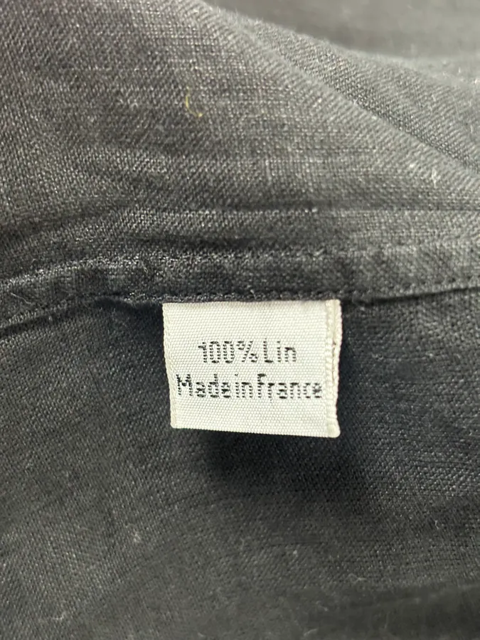Hermès Black Linen Shirt - Image 11