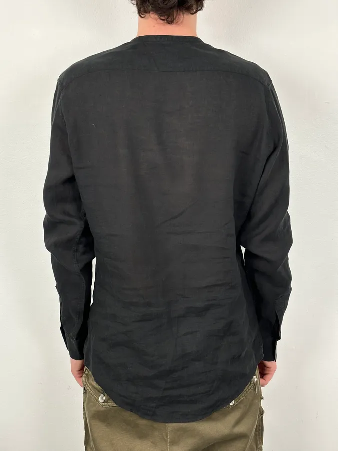Hermès Black Linen Shirt - Image 3