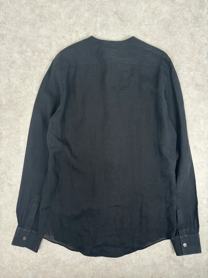 Hermès Black Linen Shirt - Image 5
