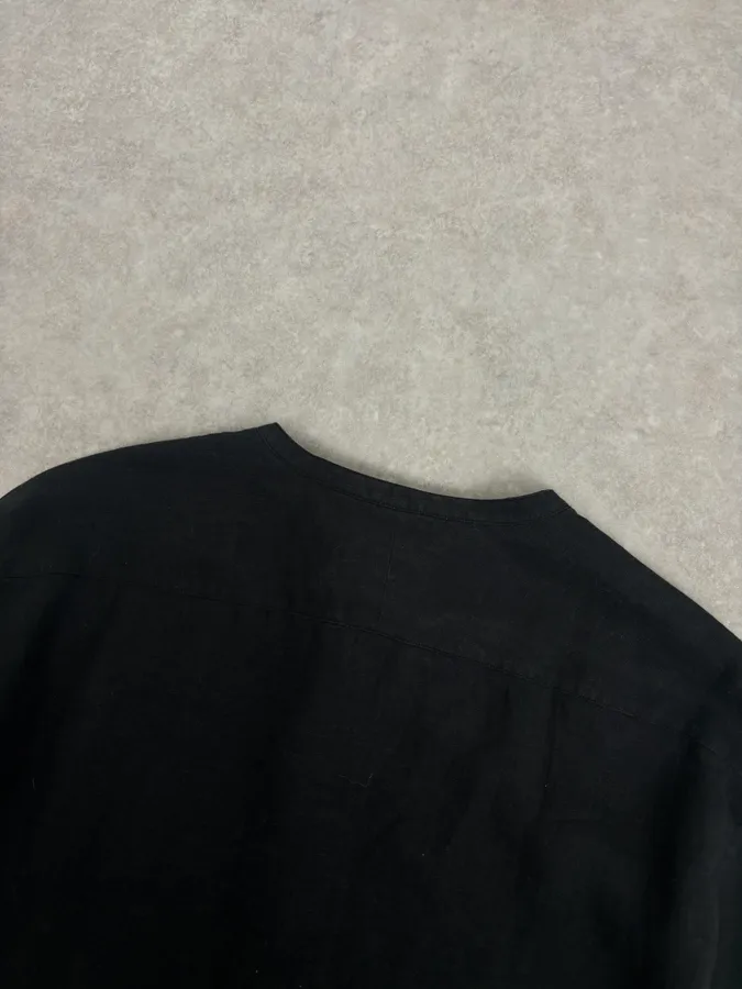 Hermès Black Linen Shirt - Image 6