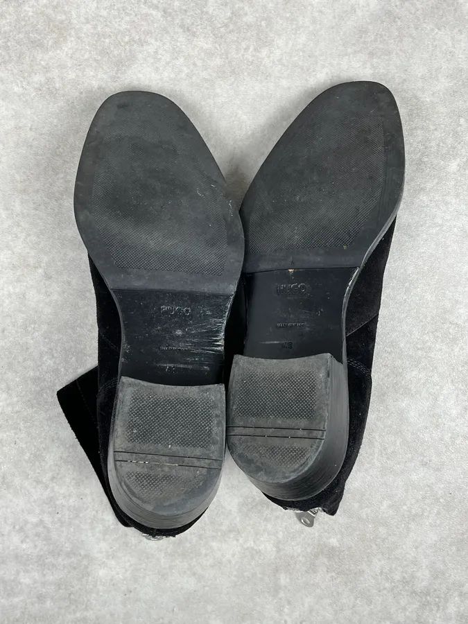 Hugo Boss Black Suede Leather Boots - Image 6