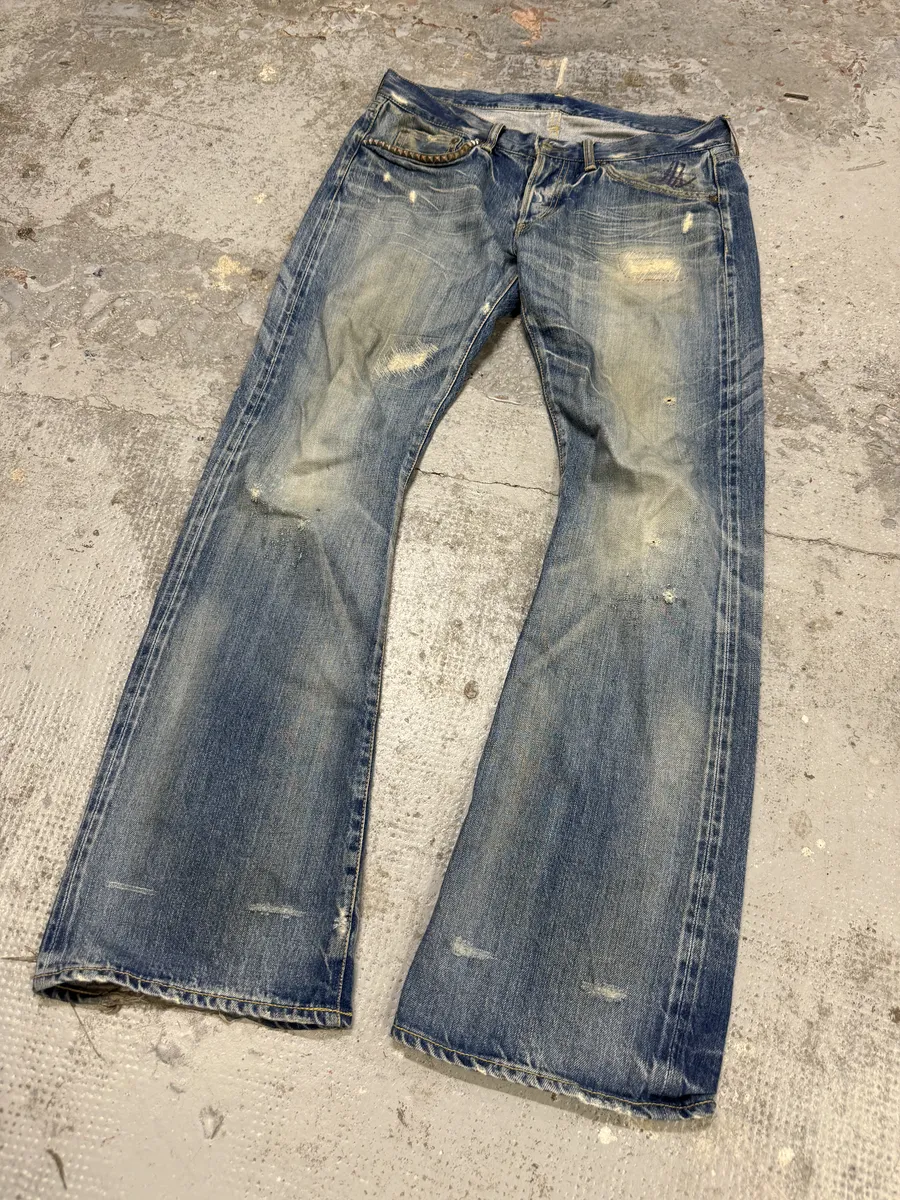 Hysteric Glamour Japanese Blue Studded Denim Jeans - Image 12