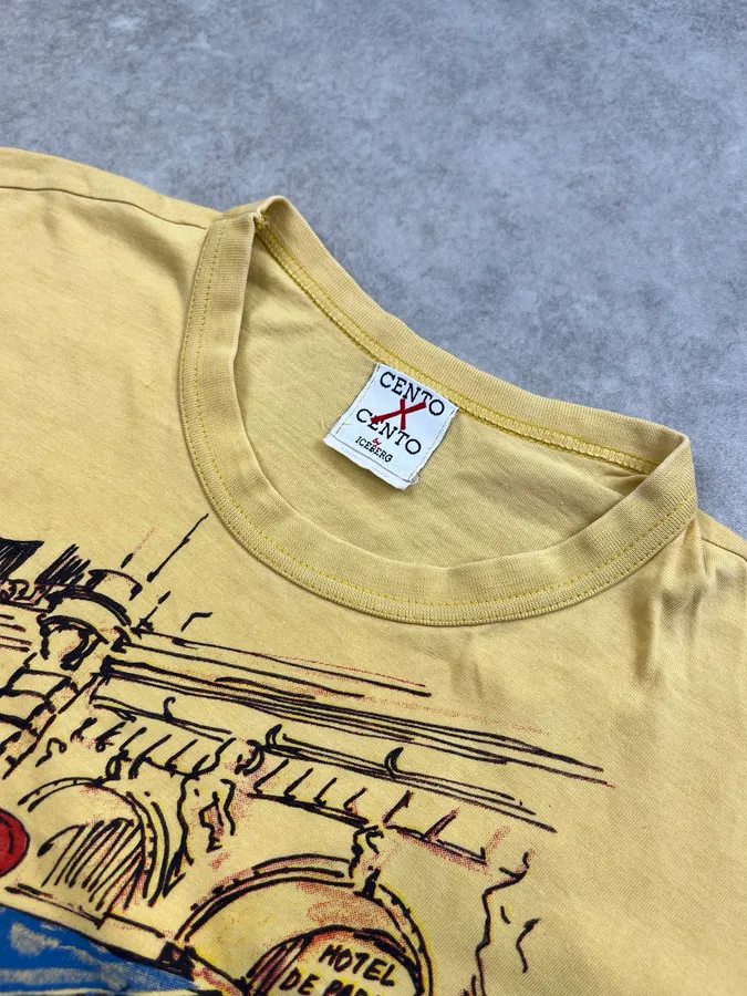 Iceberg Old Paris Yellow T-Shirt - Image 4