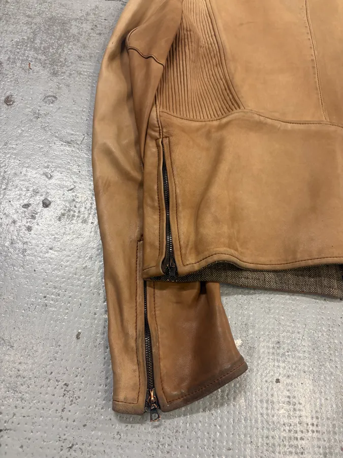 Isaac Sellam Beige Avant-Garde Lamb Leather Jacket - Image 8