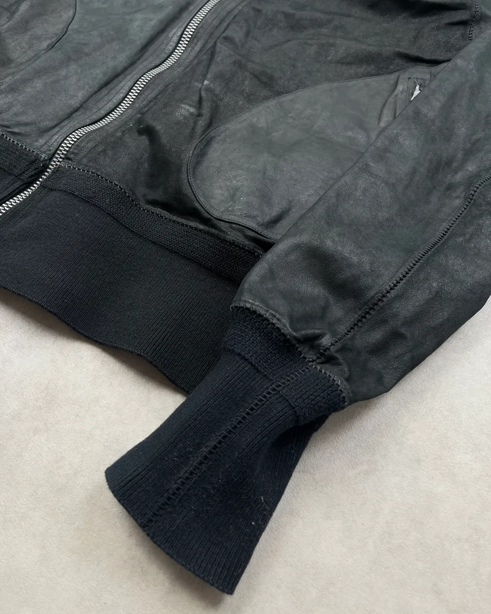 Isaac Sellam Black Architectural Leather Jacket - Image 7