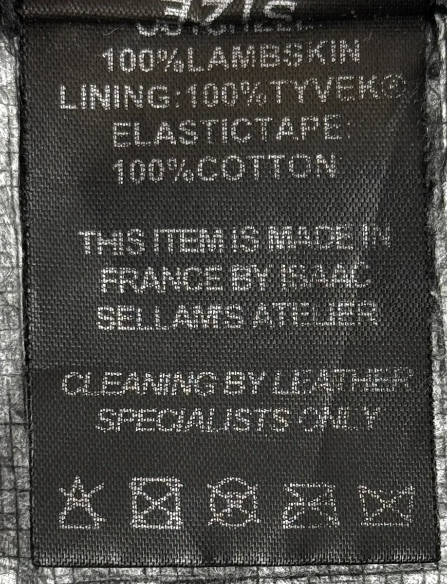 Isaac Sellam Black Avant-Garde Lambskin & Tyvek Bomber Jacket - Image 14