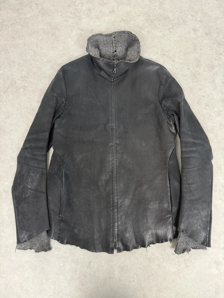 Isaac Sellam Black Brut Leather Jacket